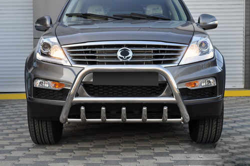 Кенгурятник WT003 (нерж) для SsangYong Rexton I 2001-2017 