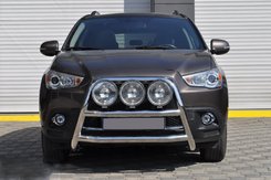 Кенгурятник WT018 (нерж.) для Mitsubishi ASX 2010-2023 рр
