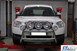Кенгурятник WT018 (нерж.) для Mitsubishi Outlander 2006-2012рр