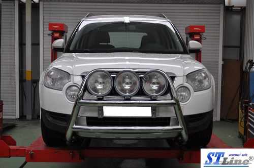 Кенгурятник WT018 (нерж.) для Mitsubishi Outlander 2006-2012рр