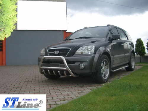 Кенгурятник WT003 (нерж.) для Kia Sorento 2002-2009 