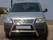 Кенгурятник WT005 (нерж) для Volkswagen Caddy 2004-2010 