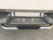 Задній захист Omsa (нерж) 76 мм для Isuzu D-Max 2011-2019 рр