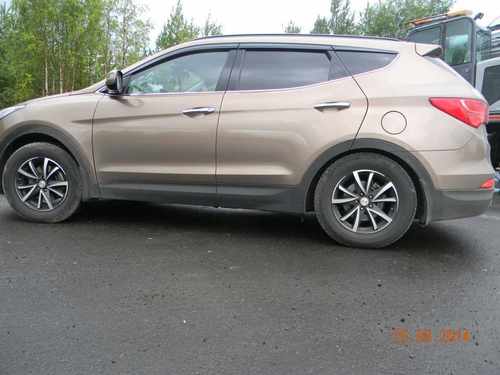 Дефлектори вікон Clover Hyundai Santa Fe 4 шт 2012-