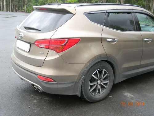 Дефлектори вікон Clover Hyundai Santa Fe 4 шт 2012-