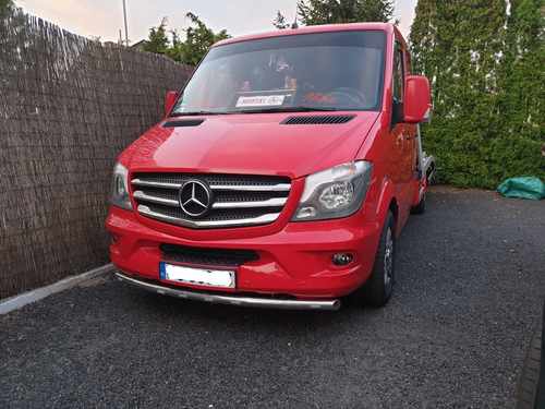 Передня нижня дуга ST008 (нерж.) 2013+, 70мм для Mercedes Sprinter 