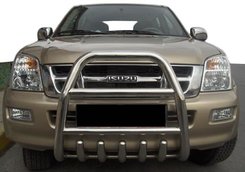 Передняя защита QT007 (нерж.) для Isuzu D-Max 2011-2019