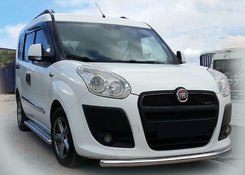 Передняя защита ST008 (нерж.) 2010-2015, 42 мм для Fiat Doblo II