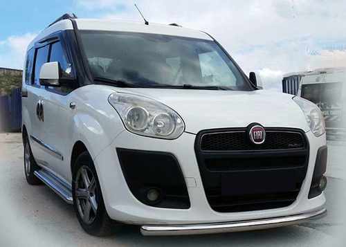 Передній захист ST008 (нерж.) 2010-2015, 42 мм для Fiat Doblo II 