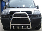Передня дуга QT007 (нерж.) для Fiat Doblo I 2001-2005 
