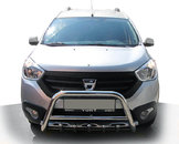 Кенгурятник WT003 (нерж.) для Dacia Dokker 2013-2022 