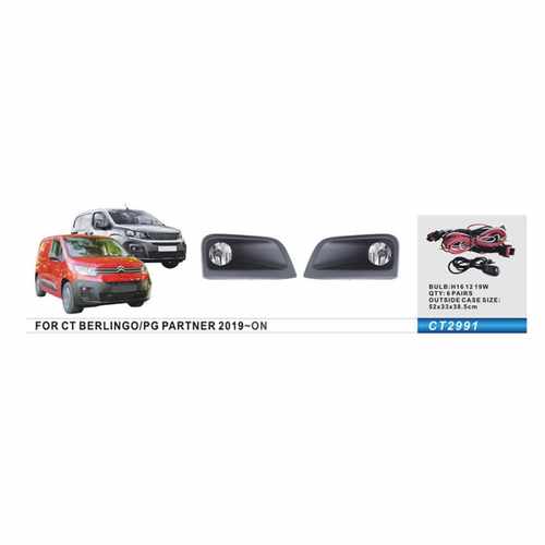Комплект протитуманок для Peugeot Partner/Rifter 2019↗ мм.