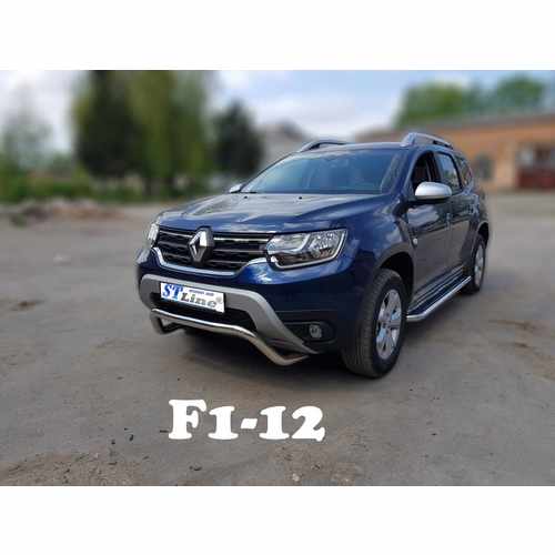 Кенгурятник WT007 (нерж.) для Renault Duster 2018+