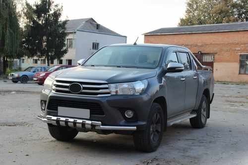 Передній захист F3-34 (нерж.) для Toyota Hilux 2015+ рр