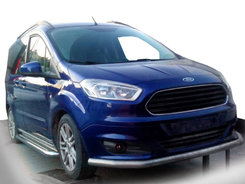 Передняя защита ST008 (нерж) для Ford Courier 2014+