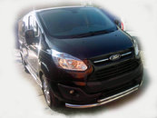 Передній захист ST014 (нерж.) 60/42 мм для Ford Custom 2013+ 
