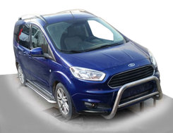 Передняя защита WT005 (нерж) для Ford Courier 2014+