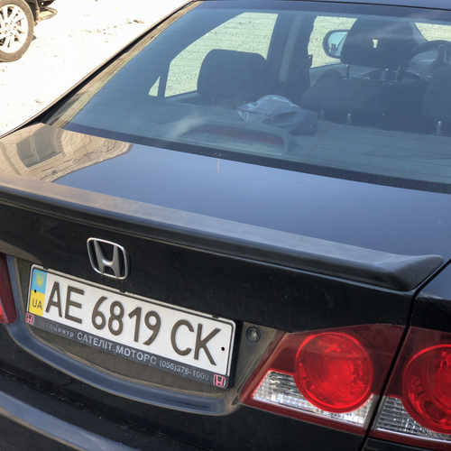 Спойлер лип багажника Honda Civic 4D 2006-2011 ABS пластик під фарбування