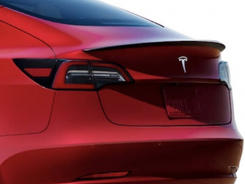 Спойлер лип Tesla model 3 2017-2023 ABS пластик, колір чорний глянець