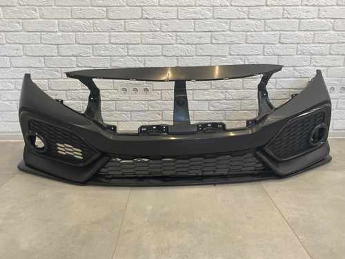 Бампер передній SI Honda Civic 4D/5D 2016-2018 (бампер, губа, сітки)