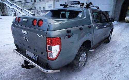 Задній захист AK005 (нерж) для Ford Ranger 2011-2024 рр