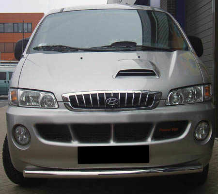 Передній захист ST008 (нерж.) для Hyundai H200, H1, Starex 1998-2007 