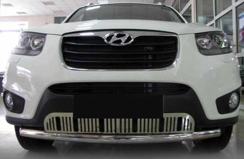 Передній захист ST008-Special (нерж.) для Hyundai Santa Fe 2 2006-2012