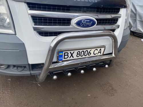 Кенгурятник WT004 (нерж) для Ford Transit 2000-2014