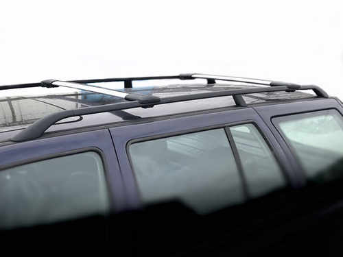  Багажник на рейлінги Volkswagen Caddy 2004+ Turtle Diamond, чорний (2шт.)