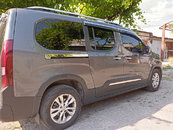 Молдинги здвіжної дверки (2 шт., нерж) для Peugeot Partner/Rifter 2019↗ рр.