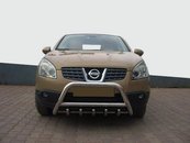 Передня дуга WT003 (нерж.) 60 мм для Nissan Qashqai 2010-2014