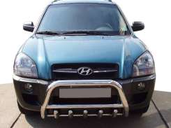 Кенгурятник WT003 (нерж.) 60 мм для Hyundai Tucson JM 2004+ 