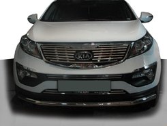 Передняя защита ST008 (нерж) для Kia Sportage 2010-2015