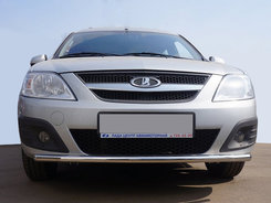 Передняя нижняя труба ST008 (нерж.) 51 мм для Lada Largus