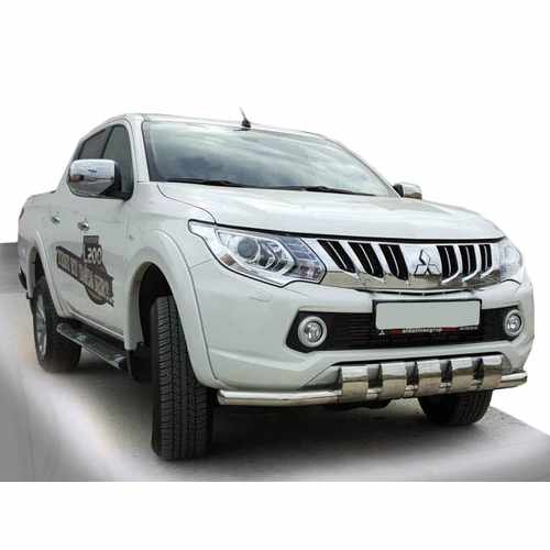 Передній захист ST015 (нерж) для Mitsubishi L200 2015+ 