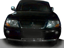 Передняя защита ST014 (нерж.) для Mitsubishi Pajero Wagon III