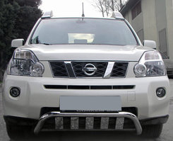 Передняя защита WT009 (нерж) для Nissan X-trail T31 2007-2014 гг