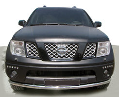 Передняя защита ST008-2 (нерж) для Nissan Pathfinder R51 2005-2014