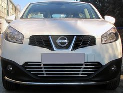 Передняя защита ST008 (нерж) для Nissan Qashqai 2014-2021