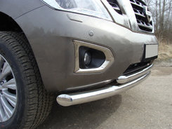 Передняя защита ST014 (нерж) 60/42 мм для Range Rover III L322 2002-2012