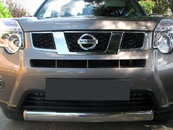 Передній захист ST008-Oval (нерж) для Nissan X-trail T31 2007-2014