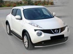 Передняя защита ST008-2 (нерж) для Nissan Juke 2010-2019