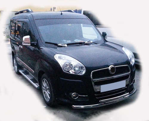 Передній захист ST014 (нерж.) 60/60 мм для Opel Combo 2012-2018 