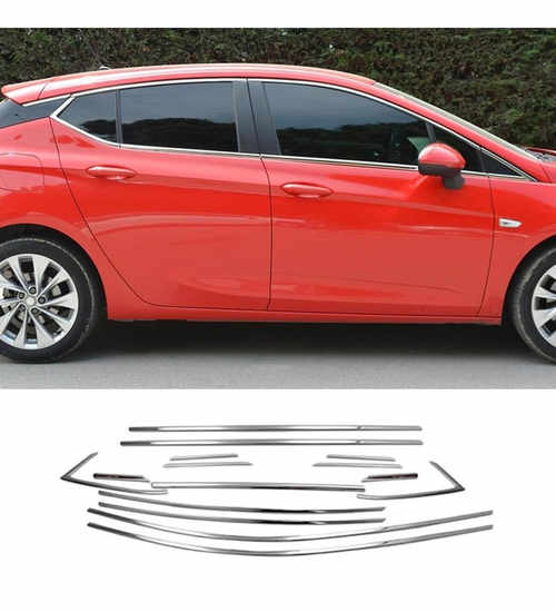Окантовка вікон (нерж) Нижня для Opel Astra K 2016-2024