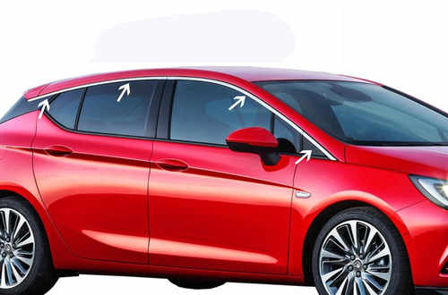 Окантовка вікон (нерж) Нижня для Opel Astra K 2016-2024