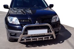 Кенгурятник (нерж.) для Mitsubishi Outlander 2001-2006 