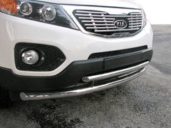 Передняя защита ST014 (нерж.) для Kia Sorento XM 2009-2014