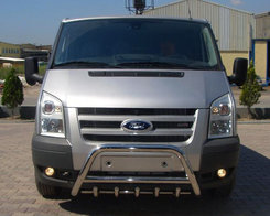 Кенгурятник WT003 (2006-2014, нерж.) для Ford Transit 