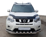 Передній захист ST015 (нерж.) для Nissan X-trail T31 2007-2014