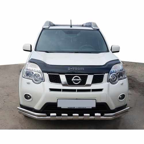 Передній захист ST015 (нерж.) для Nissan X-trail T31 2007-2014